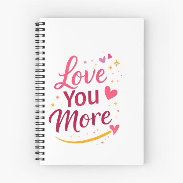 Item preview, Love You More Minimal Romantic Design | Simple Love Quote designed and sold by Lovestickerco.