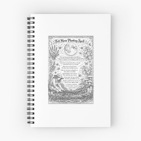Item preview, Full Moon Planting Spell designed and sold by Drisana76.