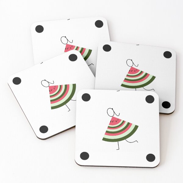 Item preview, Cute Watermelon Girl Seamless Pattern Design designed and sold by NadDot.