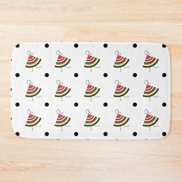 Item preview, Cute Watermelon Girl Seamless Pattern Design designed and sold by NadDot.