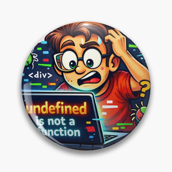 Item preview, JavaScript Meme Sticker – “undefined is not a function” Funny Coding Programmer Error Design designed and sold by CodingPrintHub.