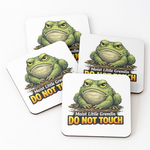 Item preview, Moist Little Gremlin Do Not Touch Toad Sticker designed and sold by Gentlestate.