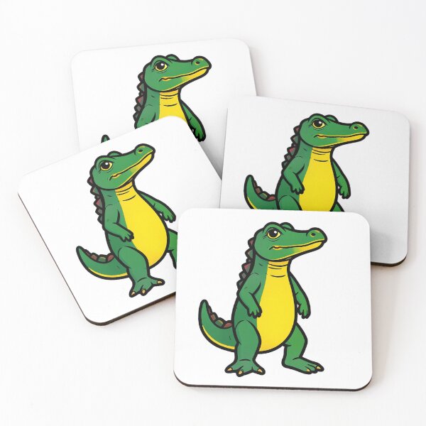 Item preview, Classic Traditional Tattoo Green Crocodile designed and sold by Bloomkept.