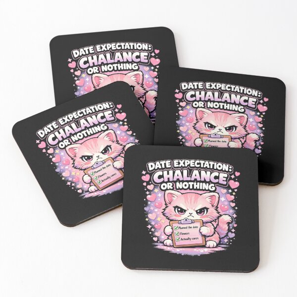 Item preview, Chalance Or Nothing Kawaii Cat Dating Standards designed and sold by SplashTastic.