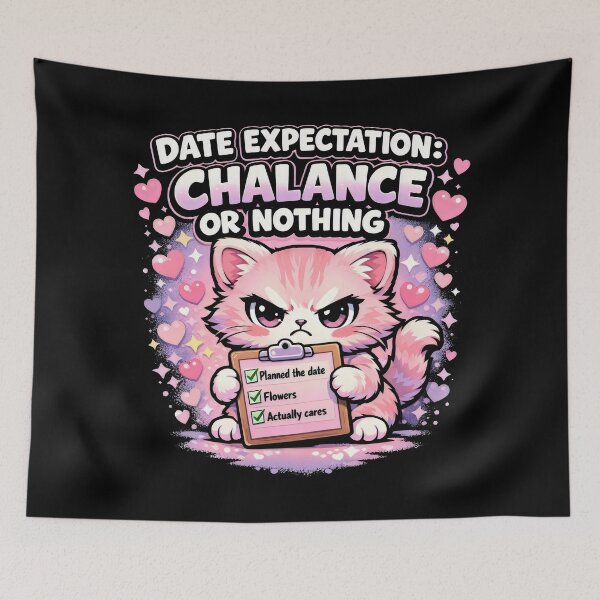 Item preview, Chalance Or Nothing Kawaii Cat Dating Standards designed and sold by SplashTastic.