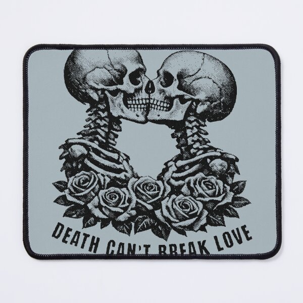 Item preview, Death Can’t Break Love Skull Couple Gothic T-Shirt | Dark Romance Skeleton Love Tee designed and sold by Negisandeep studio.