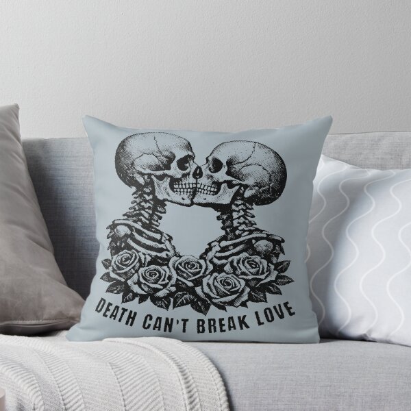 Item preview, Death Can’t Break Love Skull Couple Gothic T-Shirt | Dark Romance Skeleton Love Tee designed and sold by Negisandeep studio.