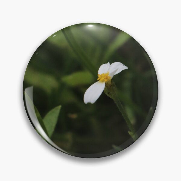 Item preview, Tiny White Flower on a Long Stem - Moody Nature Macro designed and sold by vikko-art.