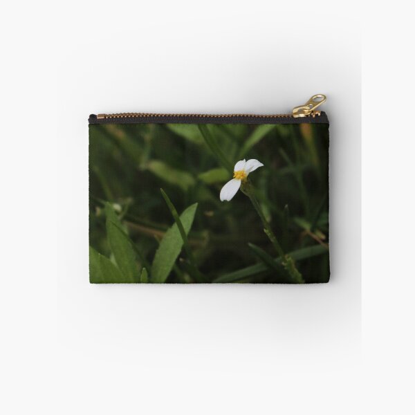 Item preview, Tiny White Flower on a Long Stem - Moody Nature Macro designed and sold by vikko-art.