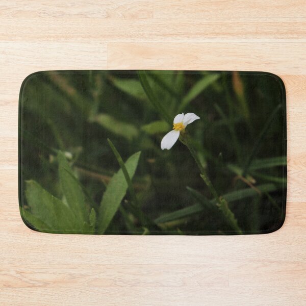 Item preview, Tiny White Flower on a Long Stem - Moody Nature Macro designed and sold by vikko-art.