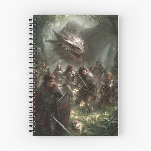 Item preview, Armored Warriors Facing a Spiked Dragon designed and sold by Piotrek0001.