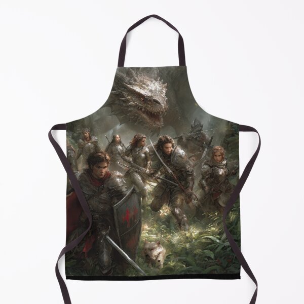 Item preview, Armored Warriors Facing a Spiked Dragon designed and sold by Piotrek0001.
