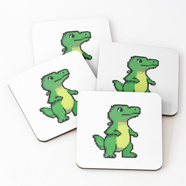 Item preview, Retro Pixel Art Green Crocodile Standing designed and sold by Bloomkept.