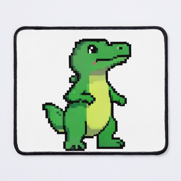 Item preview, Retro Pixel Art Green Crocodile Standing designed and sold by Bloomkept.
