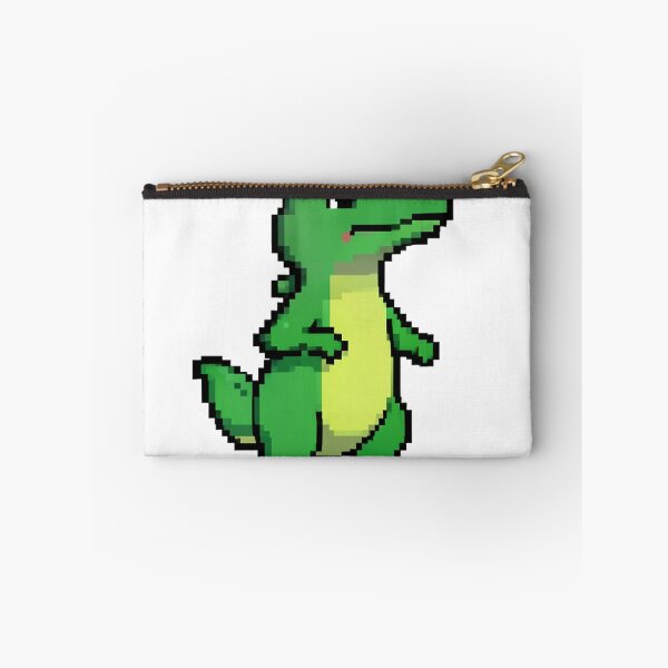Artikelvorschau, Retro-Pixel-Art: Grünes Krokodil steht entworfen und verkauft von Bloomkept.
