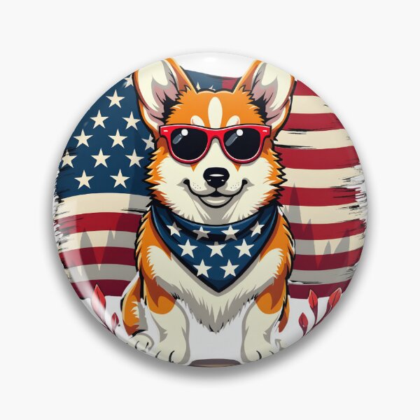 Item preview, Patriotic Corgi 250 Years of Freedom designed and sold by bbowdesign.
