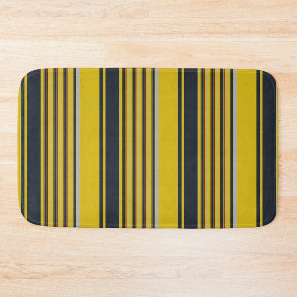 Item preview, Modern retro vertical stripe pattern yellow navy grey red minimalist geometric lines designed and sold by WildHugeDot.