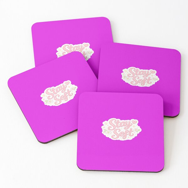 Item preview, Stay Soft Minimal Pastel Quote Sticker designed and sold by Artbysarmina.