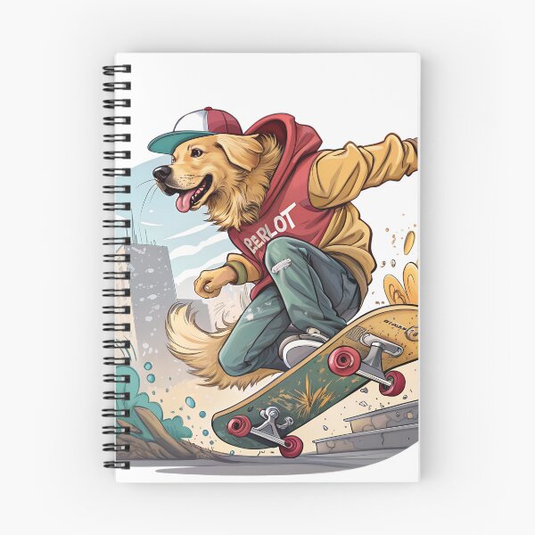 Item preview, Golden Retriever Skater Dog Cute Streetwear Skateboarding Design designed and sold by Studio Atharv.
