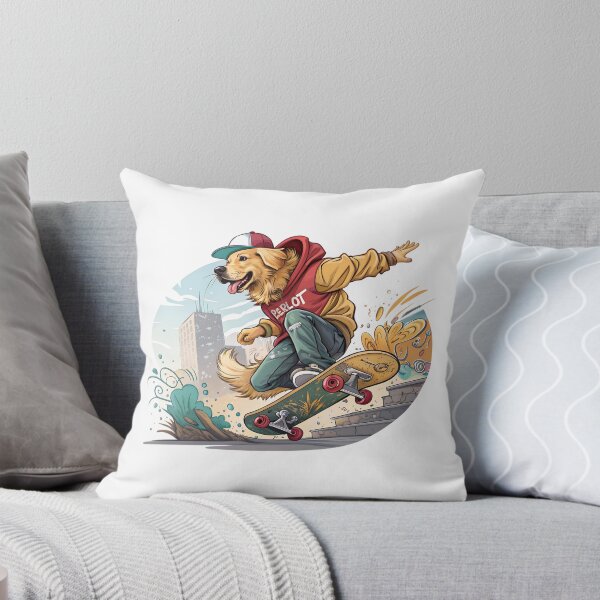 Item preview, Golden Retriever Skater Dog Cute Streetwear Skateboarding Design designed and sold by Studio Atharv.