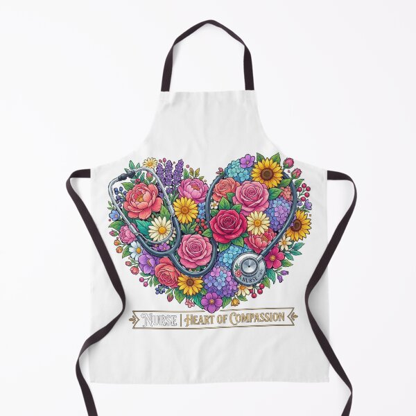 Item preview, Floral Stethoscope Heart - Nurse Life designed and sold by Pixels By D.
