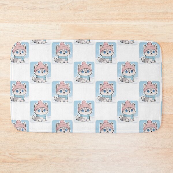 Item preview, Cute Winter Husky Kawaii Sticker| Adorable Dog with Beanie and Scarf designed and sold by carestazafeli.