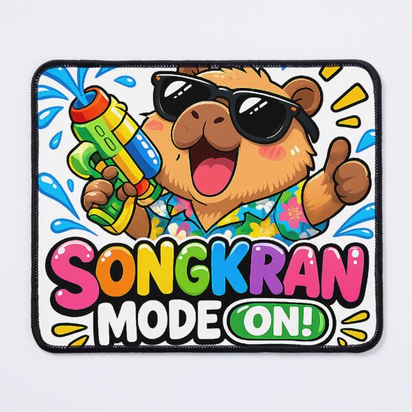 Item preview, Capybara Songkran Mode ON Funny Water Fight Shirt. designed and sold by ShounenGifts.