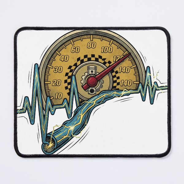 Item preview, Vintage Speedometer Heartbeat Sparking Wire Automotive Adrenaline designed and sold by TopKult.