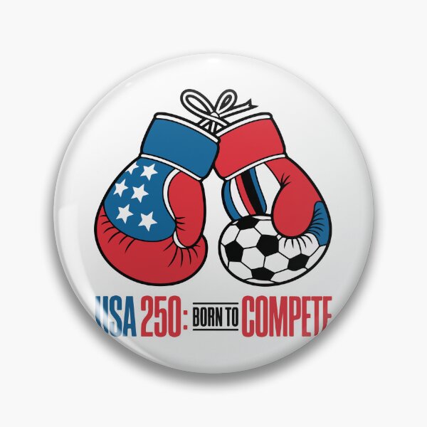 Item preview, USA 250 Born to Compete World Cup 2026 Boxing Football designed and sold by PixelWaveBD.