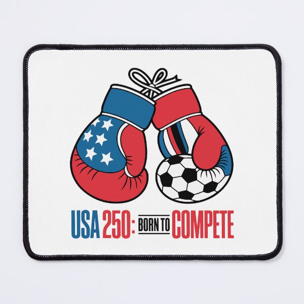 Item preview, USA 250 Born to Compete World Cup 2026 Boxing Football designed and sold by PixelWaveBD.