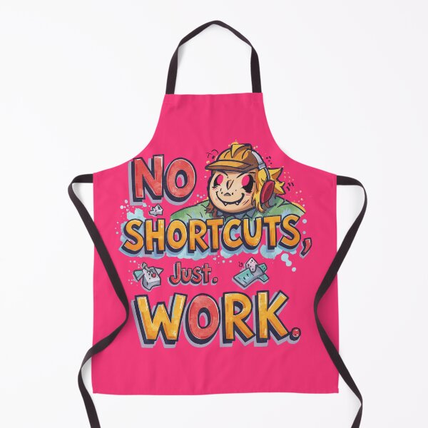 Item preview, “No shortcuts, just work.” - Cerise Pink designed and sold by Grixel's Paang Gala Shop.