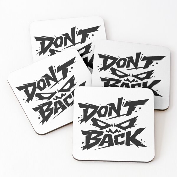 Item preview, Don’t Back Graffiti Typography with Aggressive Mascot Eyes designed and sold by StormVape.
