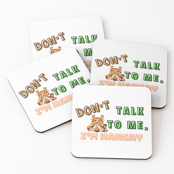 Item preview, Don't Talk To Me I'm Hangry - Funny Pizza Cat designed and sold by Fateematon.