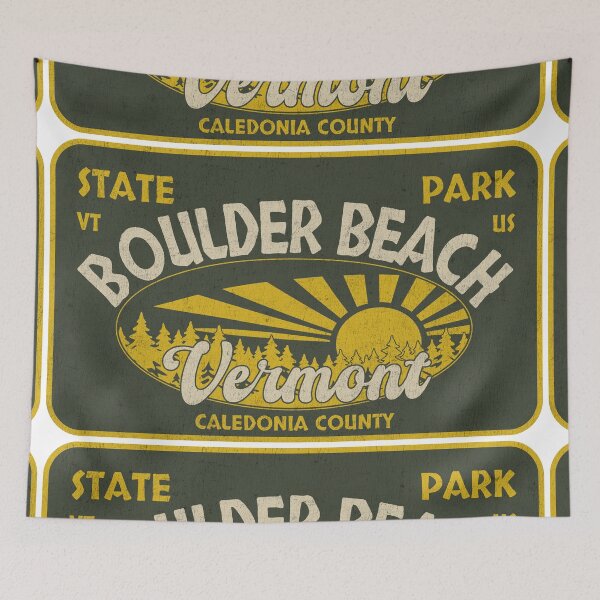 Item preview, Boulder Beach State Park, Caledonia County, Vermont, badge design designed and sold by Wanderful-roads.