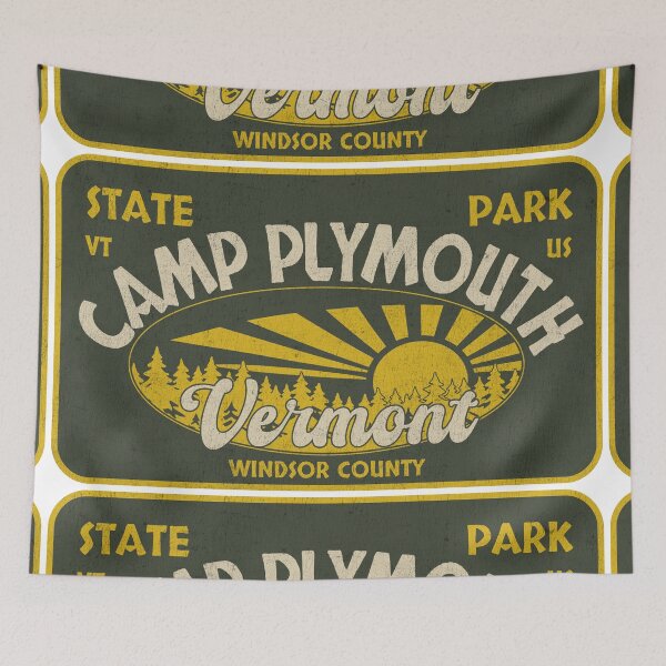 Item preview, Camp Plymouth State Park, Windsor County, Vermont, badge design designed and sold by Wanderful-roads.