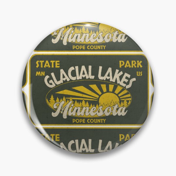 Item preview, Glacial Lakes State Park, Pope County, Minnesota, badge design designed and sold by Wanderful-roads.