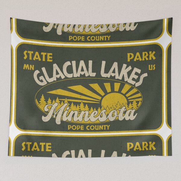 Item preview, Glacial Lakes State Park, Pope County, Minnesota, badge design designed and sold by Wanderful-roads.