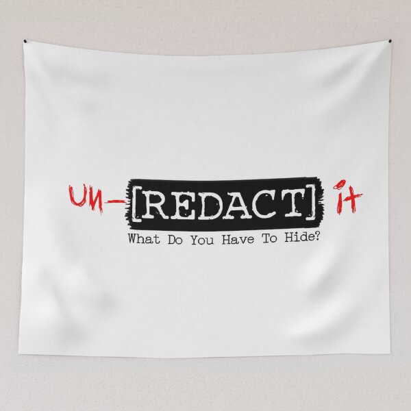 Item preview, Un-Redact It [REDACT] Street Statement Design designed and sold by SeriouslyArtistical.
