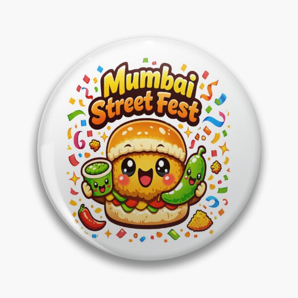 Item preview, Mumbai Street Fest Cute Kawaii Vada Pav Cartoon | Indian Street Food Lover Design designed and sold by Globalcitytees.