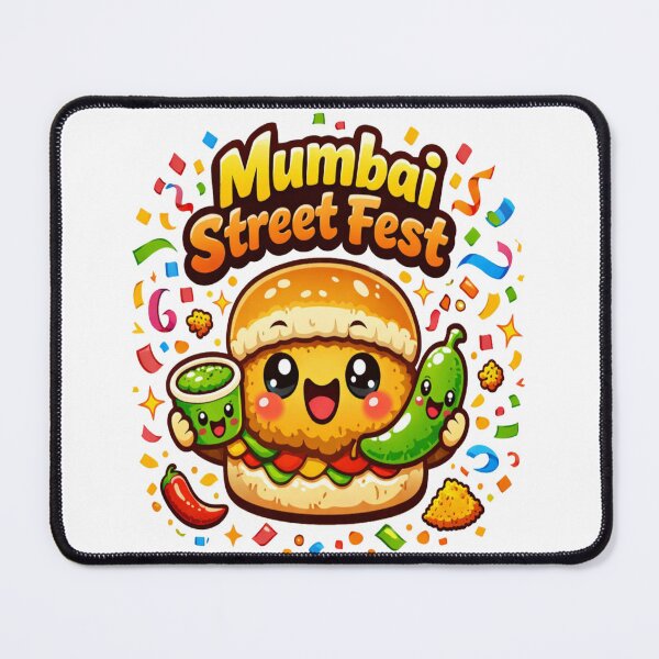 Item preview, Mumbai Street Fest Cute Kawaii Vada Pav Cartoon | Indian Street Food Lover Design designed and sold by Globalcitytees.