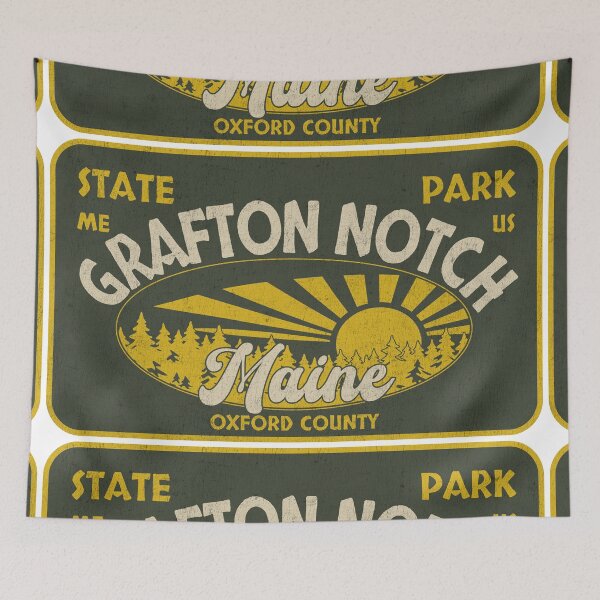Item preview, Grafton Notch State Park, Oxford County, Maine, badge design designed and sold by Wanderful-roads.