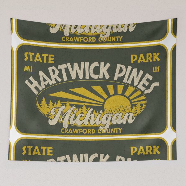 Item preview, Hartwick Pines State Park, Crawford County, Michigan, badge design designed and sold by Wanderful-roads.