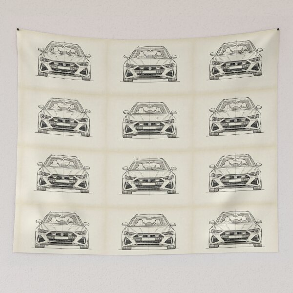 Item preview, Precise automotive diagram of a fast sport wagon designed and sold by RevUpDesign.
