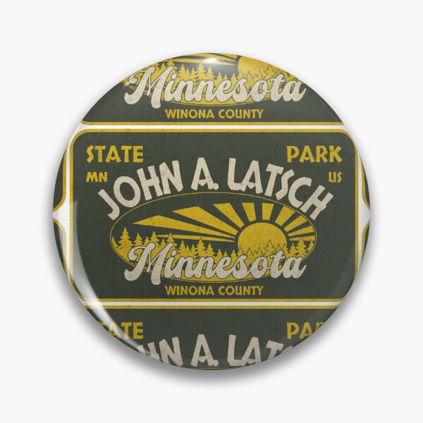 Item preview, John A. Latsch State Park, Winona County, Minnesota, badge design designed and sold by Wanderful-roads.