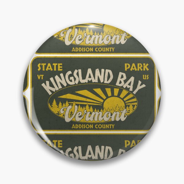 Item preview, Kingsland Bay State Park, Addison County, Vermont, badge design designed and sold by Wanderful-roads.