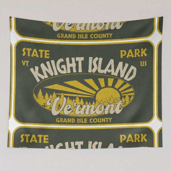 Item preview, Knight Island State Park, Grand Isle County, Vermont, badge design designed and sold by Wanderful-roads.
