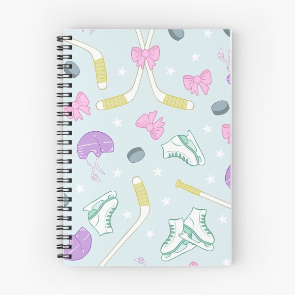 Item preview, Pastel Girls Ice Hockey Pattern Sports Club Coquette Print designed and sold by Fern and Quill.