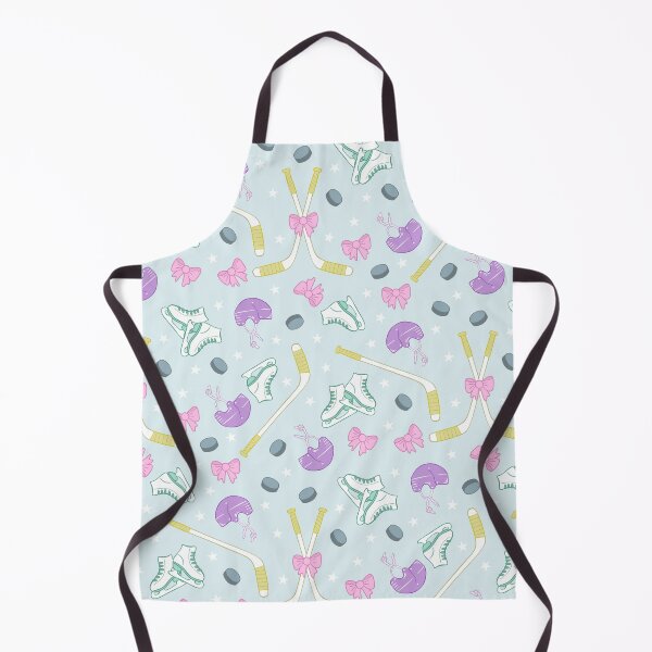Item preview, Pastel Girls Ice Hockey Pattern Sports Club Coquette Print designed and sold by Fern and Quill.