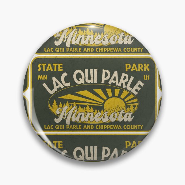 Item preview, Lac qui Parle State Park, Lac qui Parle and Chippewa County, Minnesota, badge design designed and sold by Wanderful-roads.