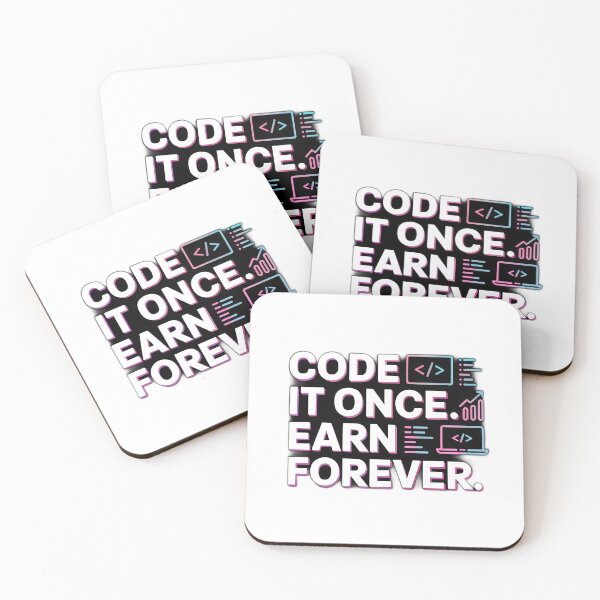 Item preview, Code It Once Earn Forever designed and sold by Cool Cash Tees .